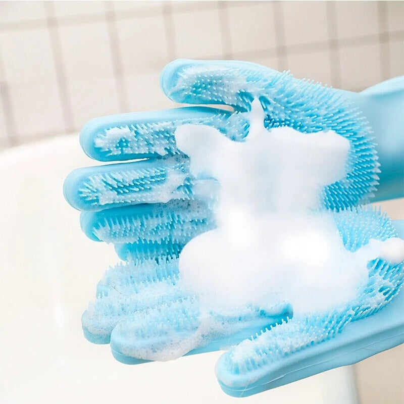 Pet Hair Removal Grooming Glove – Cat & Dog Cleaning, Bathing & Deshedding Scrubber