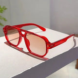 Women’s Square Fashion Sunglasses – OVOZI UV400 Gradient Lens Oversized Shades | Trendy Summer Eyewear for Daily Wear