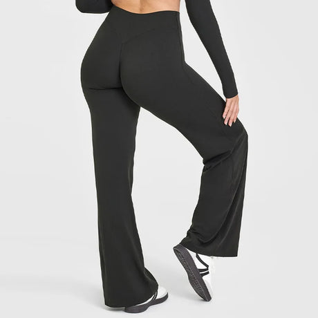 Women’s Casual Fitness Pants – Wide-Leg Anti-Embarrassment Yoga Trousers