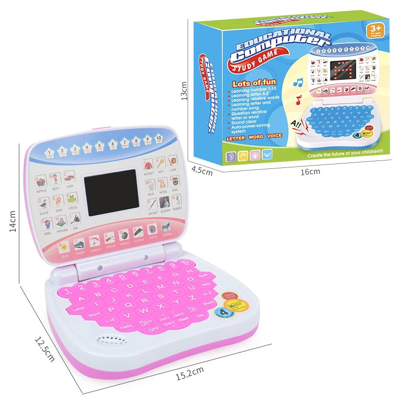 Interactive Preschool Learning Laptop Toy