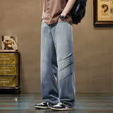 Men’s Classic Soft Black Biker Jeans – Stretch Slim Fit Denim Pants (28–38)