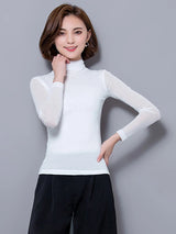 Sexy Lace Long Sleeve Blouse for Women 2025 – Elegant Chemise Femme Top