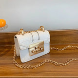 PU Mini Handbag for Women | Chain Shoulder Bag, Cute Small Tote & Coin Pouch