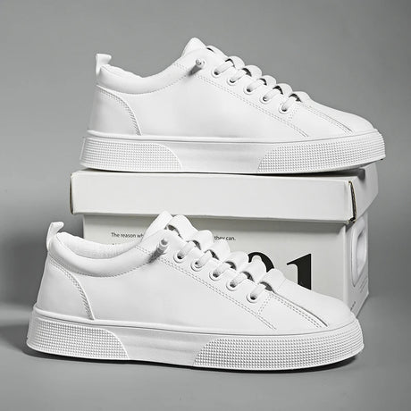Men’s Casual Lightweight PU Leather Sneakers