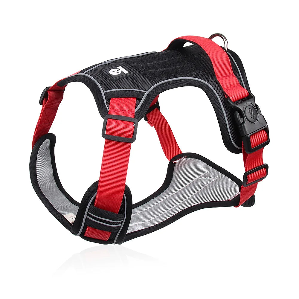 Tactical Reflective Dog Harness – 1680D Waterproof Vest for Medium & Large Dogs