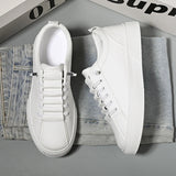 Men’s Casual Lightweight PU Leather Sneakers