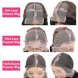 8 - 16 Inches Human Hair Bob Wig & Lace Frontal