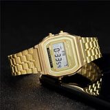 2025 Digital Sports Watches – Waterproof LED Wristwatch for Men & Women | Gold Casual Electronic Watch Relógio Homme Femme