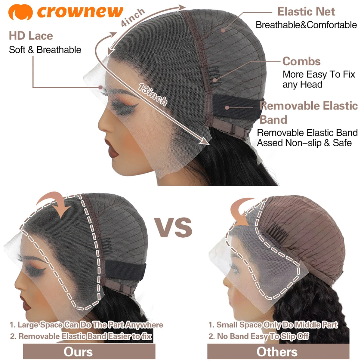 Bob Wig Human Hair – 100% Human Hair Straight Bob Wig, 13x4 HD Transparent Lace Front, Natural Pre-Plucked Lace Frontal Wig