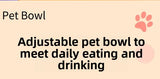 Comedero y bebedero plegable y ajustable en altura para mascotas – Soporte elevado para comida y agua para perros y gatos