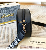 High quality women's PU rolling strip camera bag