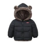 Kids Winter Thick Hooded Jacket – Boys & Girls Padded Fleece Warm Coat | Children’s Cotton Outerwear Cashmere Snowsuit