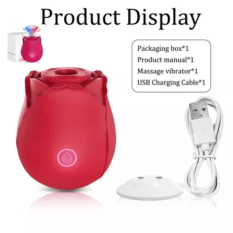 Rose Clitoral Suction & Vibrator Sex Toy