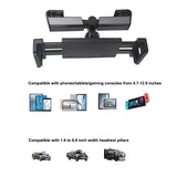 Car Back Seat Headrest Phone & Tablet Holder – Adjustable Stand for 4.7–12.9" Devices