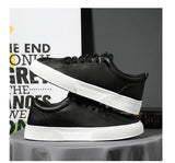 Men’s Casual Lightweight PU Leather Sneakers