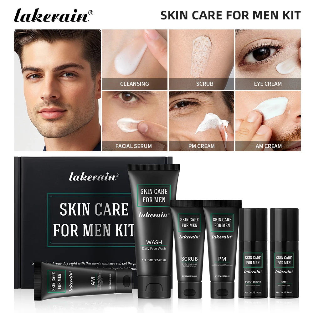 Men’s Skincare Kit Oil Control Moisturizing Exfoliating and Firming