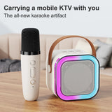 Dual Wireless Portable Karaoke Machine with Microphones for Adults & Kids