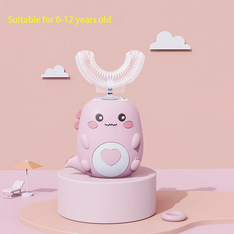 Kid’s 360° U-Shaped Silicone Smart Sonic Toothbrush – Automatic & Rechargeable