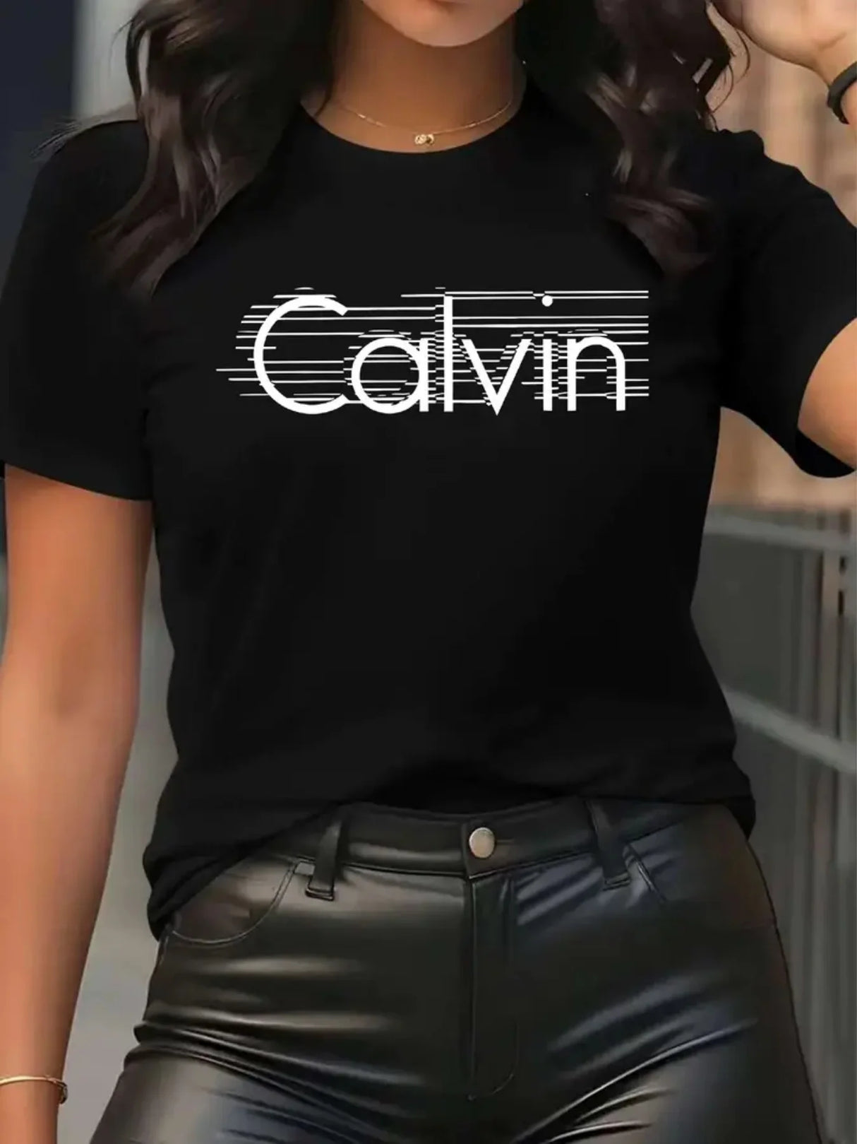 Calvin Women's Y2k T-Shirt