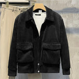 Trendy Men’s Corduroy Jacket – Korean Fashion Casual Coat