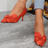 Women’s Pointed Toe High Heels with Bow