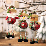 Christmas Tree Decorations – Plush Hanging Ornaments | Santa Claus, Snowman & Reindeer Holiday Party Home Décor