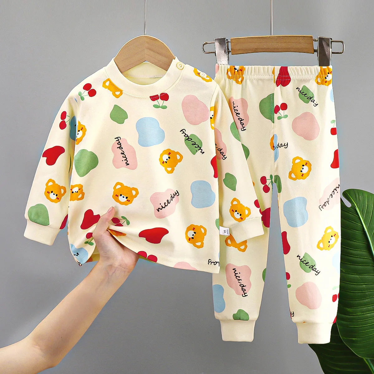 Toddler Cotton Pajamas – Boys and Girls Cartoon Sleepwear Set