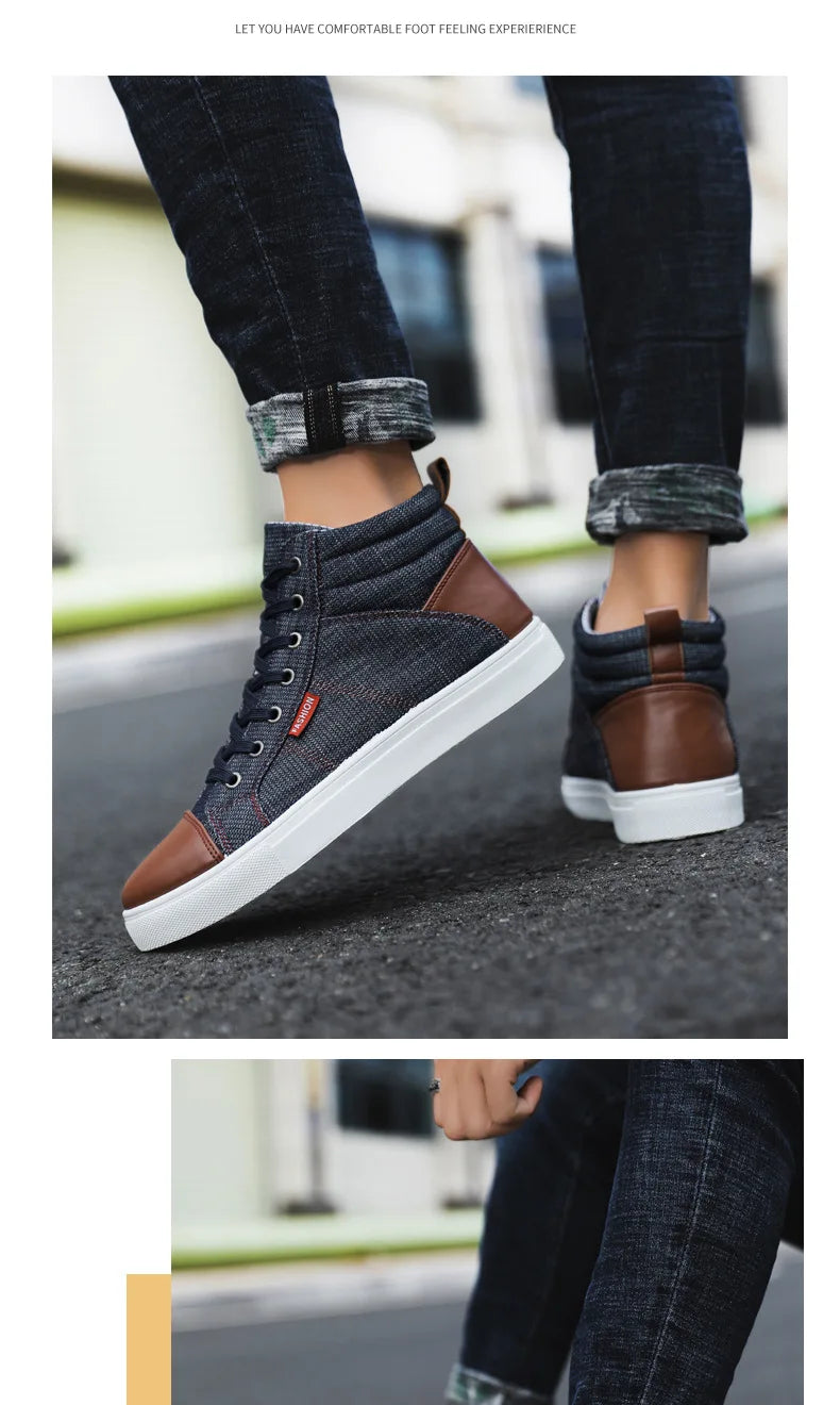 Men’s High Top Luxury Casual Sneakers