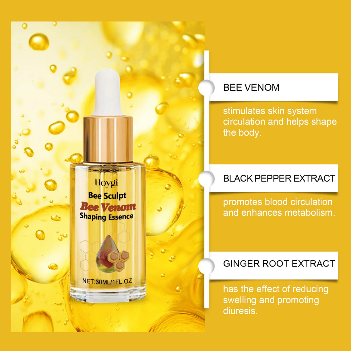 Bee Venom Fat Burning & Weight Loss Oil – Natural Slimming & Skin Firming Formula