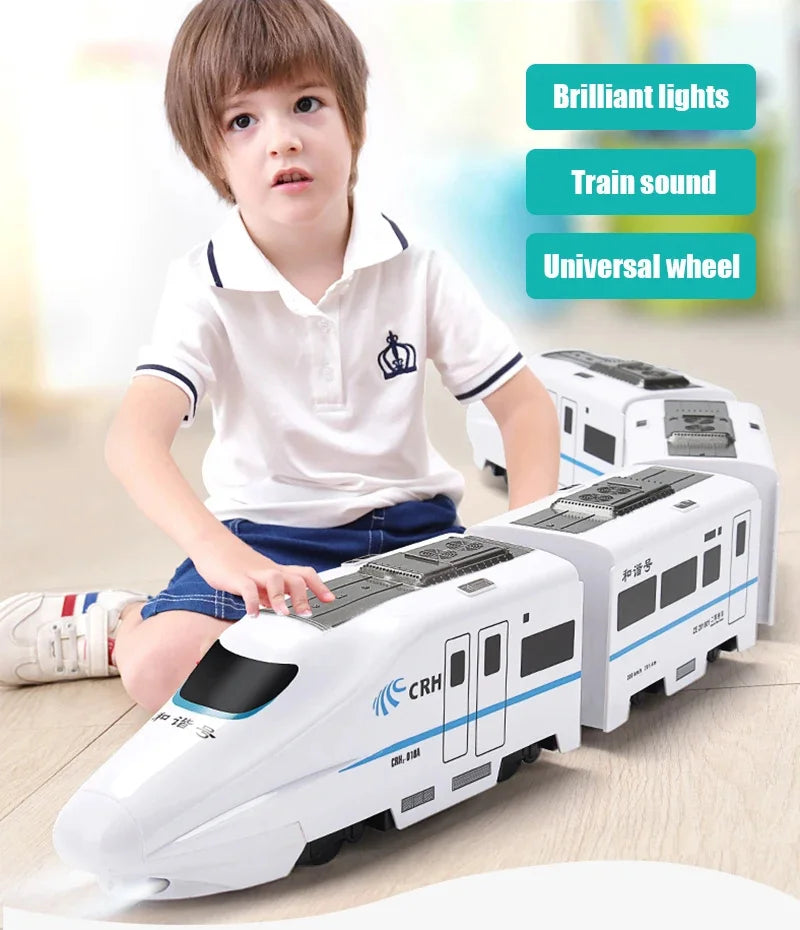 Tren de juguete de simulación de alta velocidad para niños | Tren eléctrico educativo de regalo