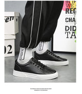 Men’s Casual Lightweight PU Leather Sneakers