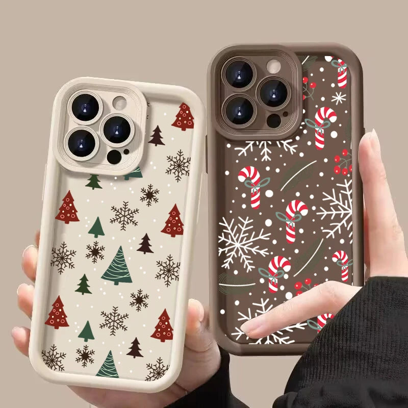 Christmas Phone Case for Samsung Galaxy A55 A54 A53 A34 A33 A16 S25 Ultra S24 FE S23 S22 Plus – Soft Silicone New Year Gift Cover