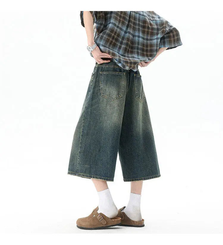 Men’s  Trendy High-Waisted Wide