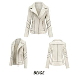 Women's PU Faux Leather Biker Jacket