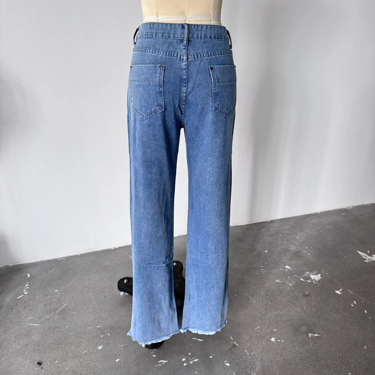 Korean-Style Casual Loose Wide-Leg Jeans for Women
