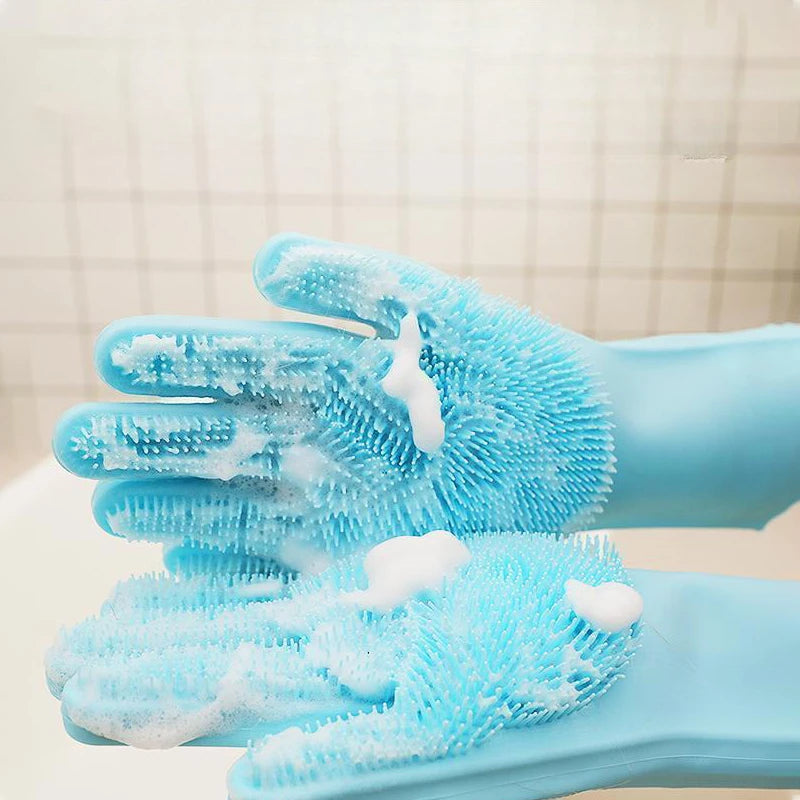 Pet Hair Removal Grooming Glove – Cat & Dog Cleaning, Bathing & Deshedding Scrubber