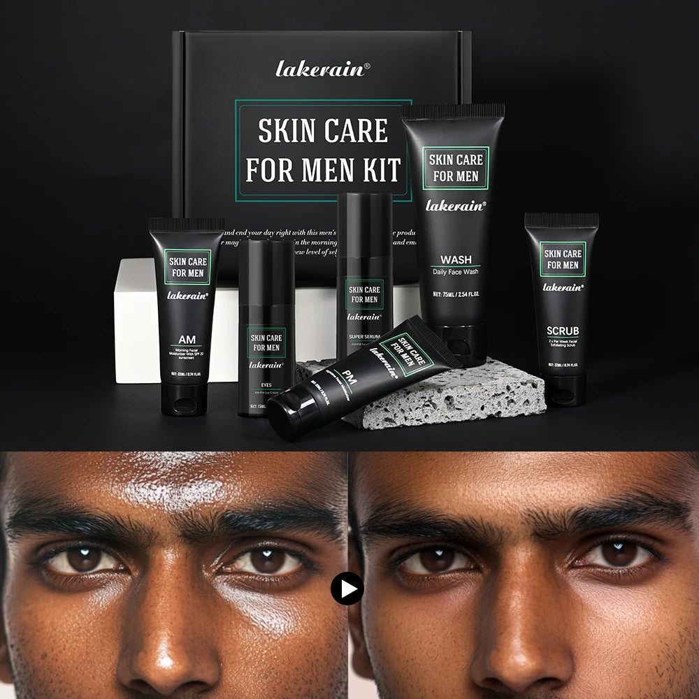 Men’s Skincare Kit Oil Control Moisturizing Exfoliating and Firming