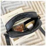 High quality women's PU rolling strip camera bag