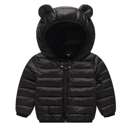 Kids Winter Thick Hooded Jacket – Boys & Girls Padded Fleece Warm Coat | Children’s Cotton Outerwear Cashmere Snowsuit