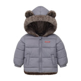 Kids Winter Thick Hooded Jacket – Boys & Girls Padded Fleece Warm Coat | Children’s Cotton Outerwear Cashmere Snowsuit