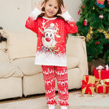 Matching Family Christmas Pajamas – Reindeer Print Long Sleeve Set for Kids & Adults