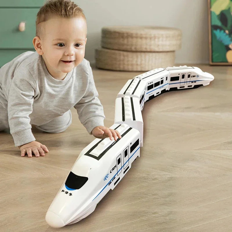 Tren de juguete de simulación de alta velocidad para niños | Tren eléctrico educativo de regalo