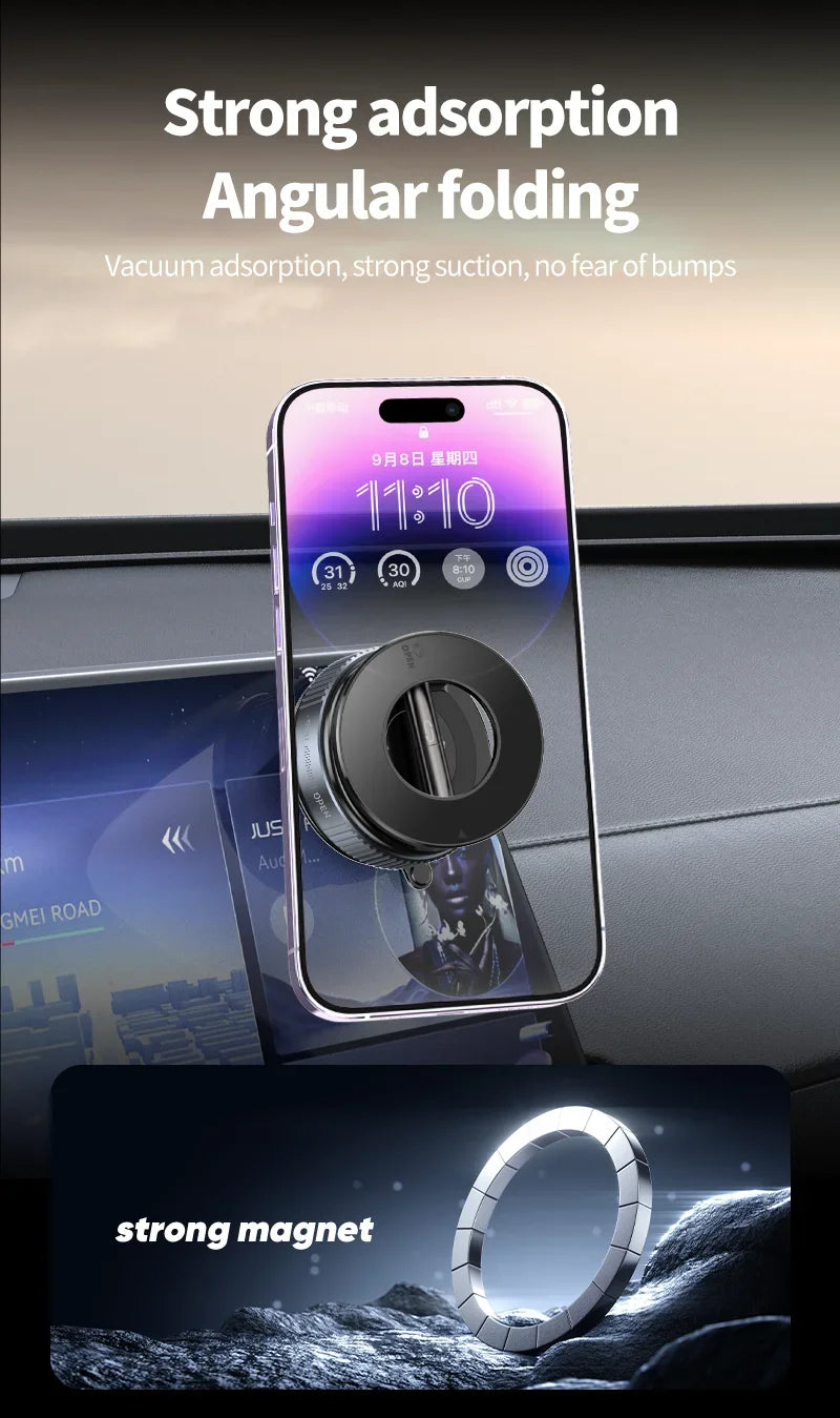 Xiaomi Magnetic Phone Holder – Rotating Folding MagSafe Suction Stand for Car, Home & Gym