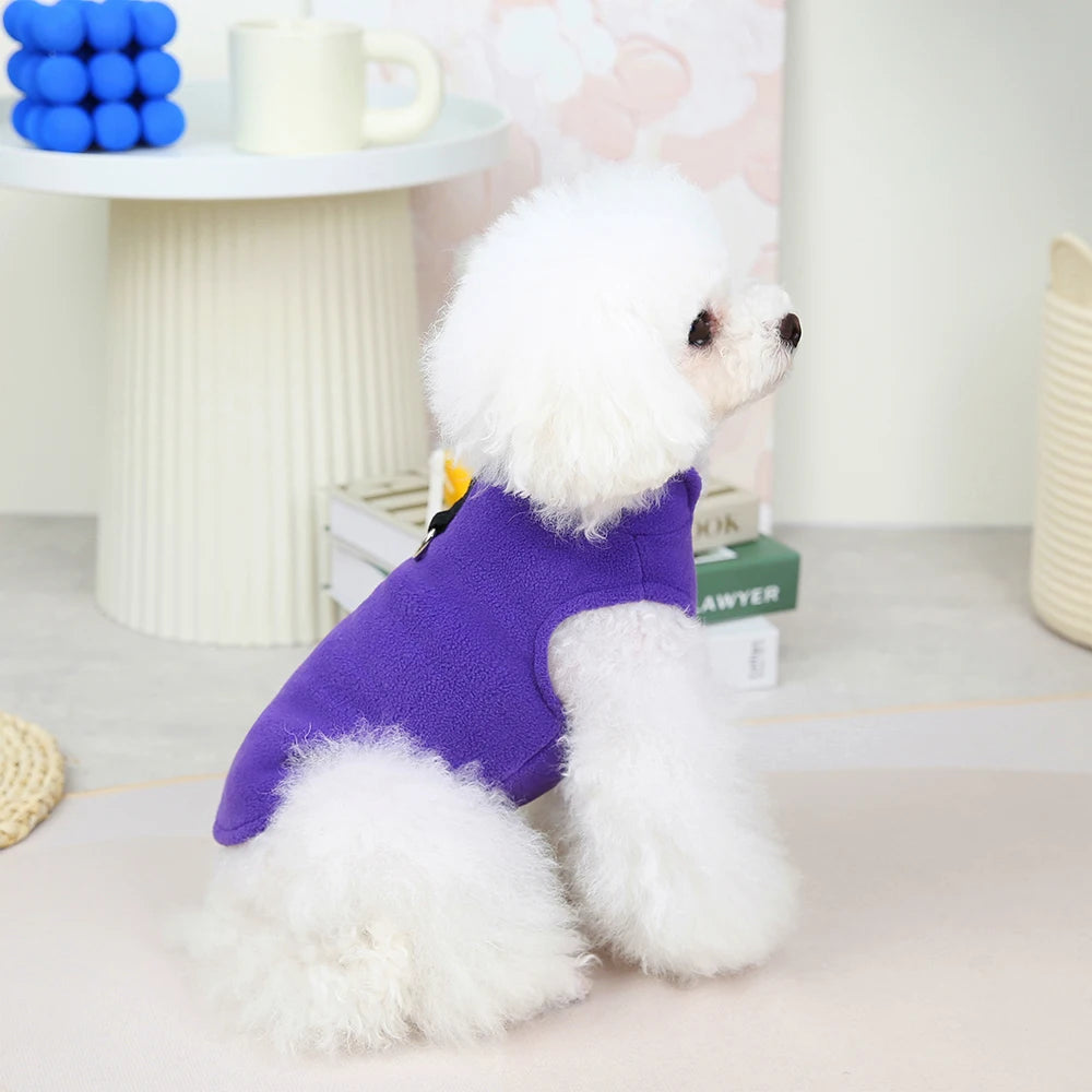 Winter Warm Fleece Dog Jacket Vest