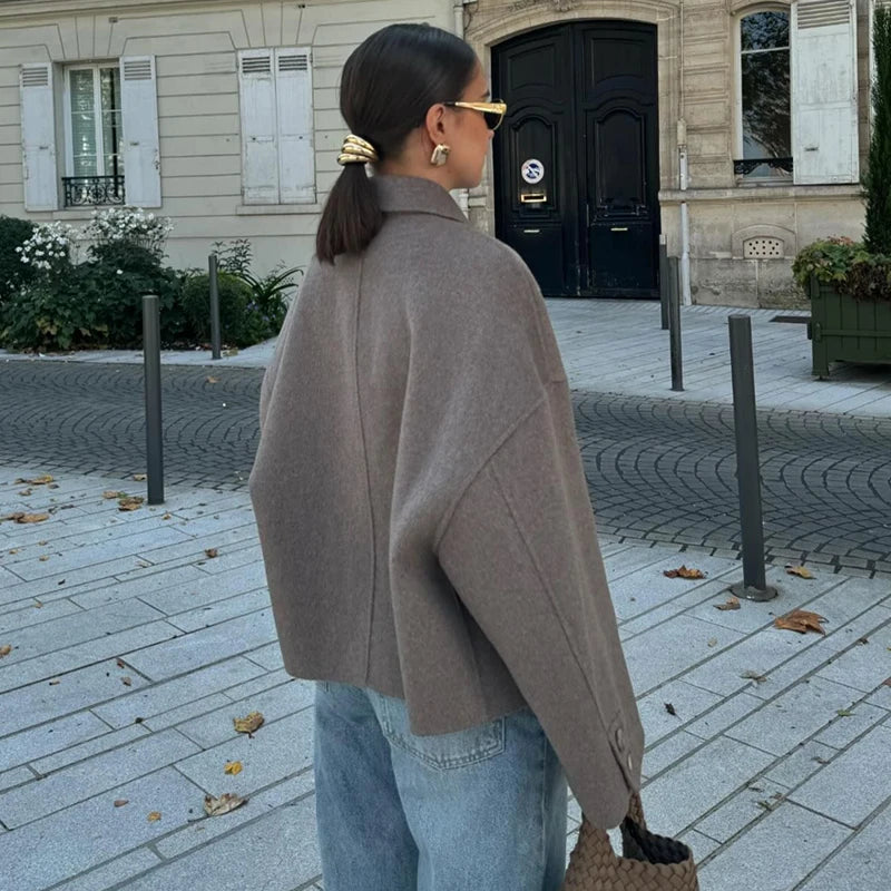 Women’s Jackets & Coats Autumn 2025 – Chic Loose Long-Sleeve Warm Outerwear | Elegant Street Fashion Joker Coat