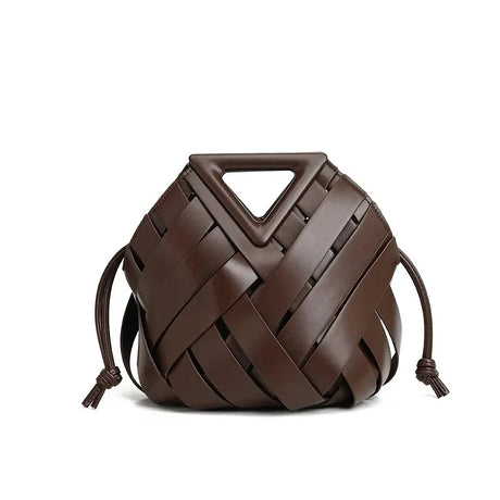 Trendy Vegan Leather Woven Tote Bag for Women – Top Handle Purse, Fashion Crossbody Shoulder Handbag, Stylish Tote Purse 2025
