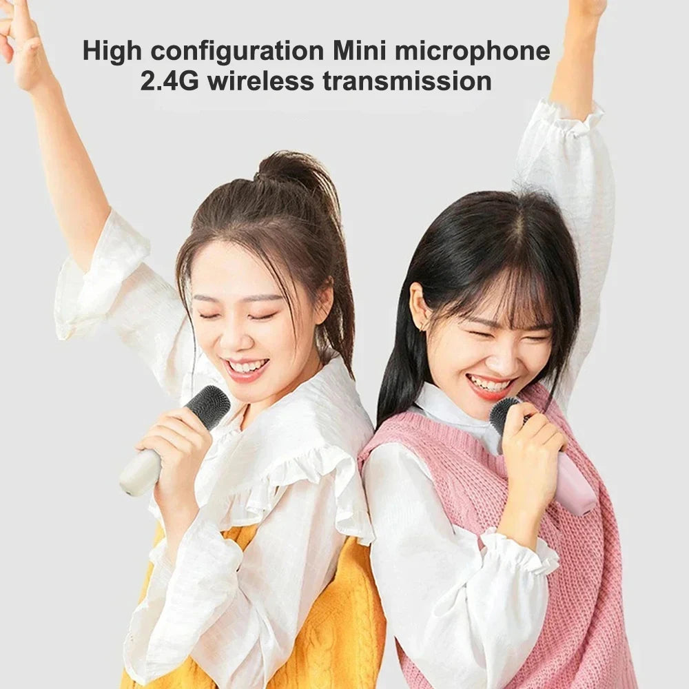 Dual Wireless Portable Karaoke Machine with Microphones for Adults & Kids