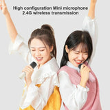 Dual Wireless Portable Karaoke Machine with Microphones for Adults & Kids