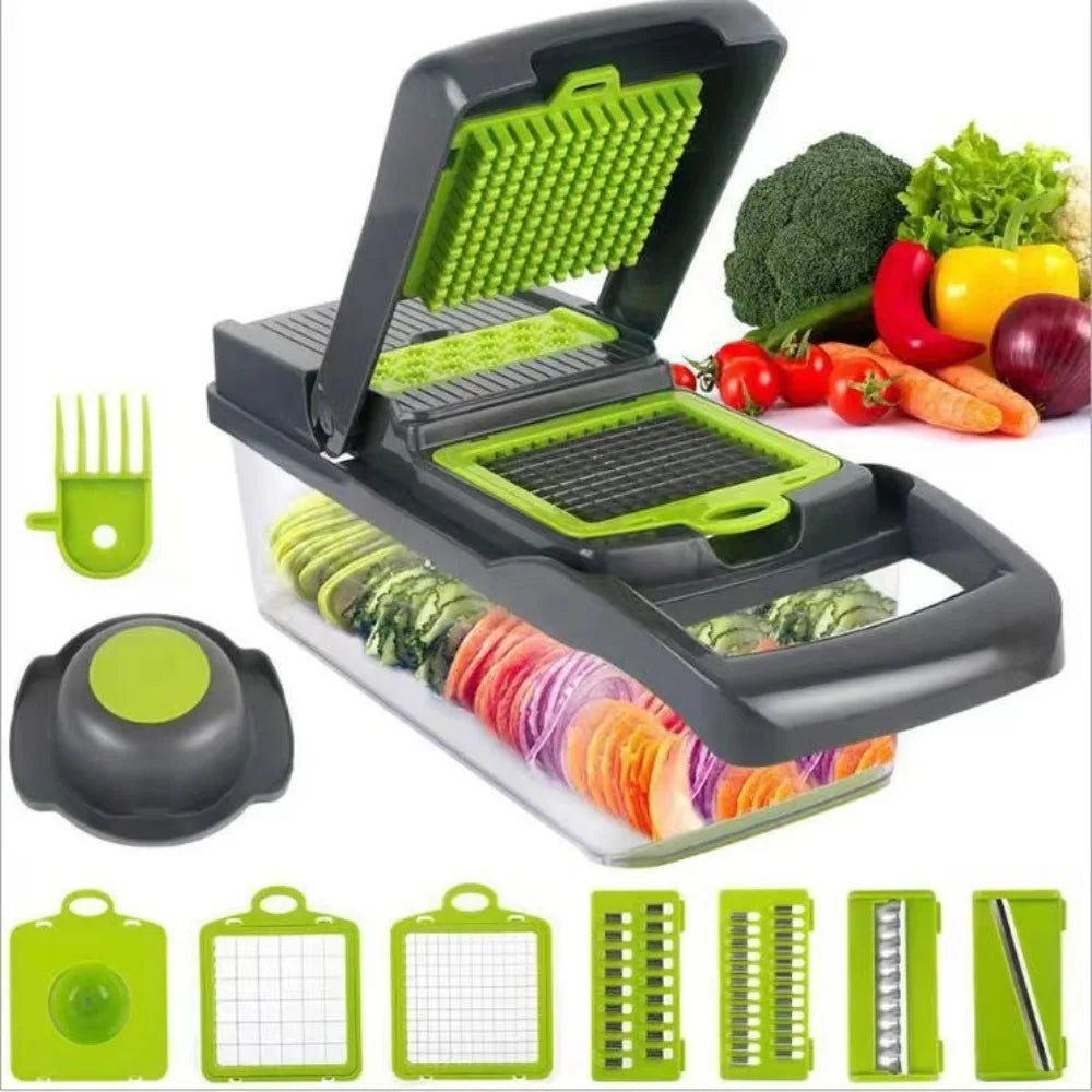 Multi-Functional Vegetable Cutter – 5-in-1 Slicer, Shredder & Dicer Kitchen Tool