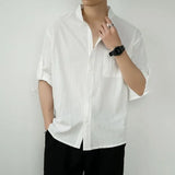 White Linen Cotton Half Sleeve Men’s Shirt